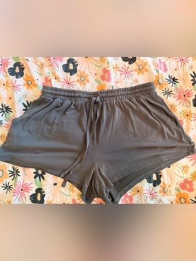 aerie Charcoal Gray Athletic Lounge Shorts